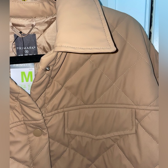 Primark oversized camel quilt Jacket - Picture 2 of 4